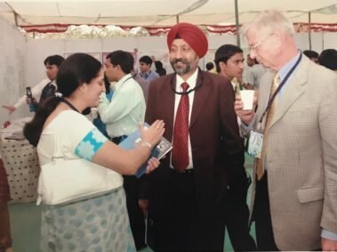 Our past secretary Dr K K Singh with Dr Saranjit and Dr Juinjinger