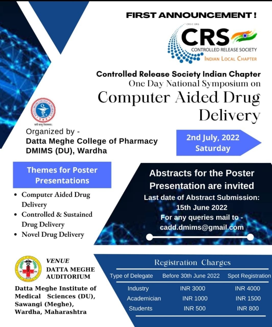 Computer Aided Drug Delivery Controlled Release Society